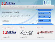 Tablet Screenshot of omegaindo-perkasa.com